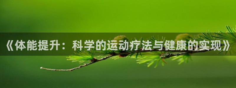 betway西汉姆：《体能提升：科学的运动疗法与健康的实现》