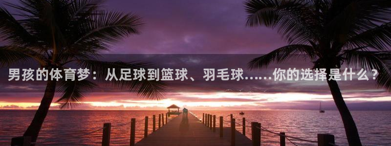 必威betway西汉姆联：男孩的体育梦：从足球到篮球、羽毛球……你的选择是什么？