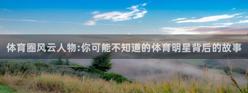 必威betway西汉姆联：体育圈风云人物:你可能不知道的体育明星背后的故事